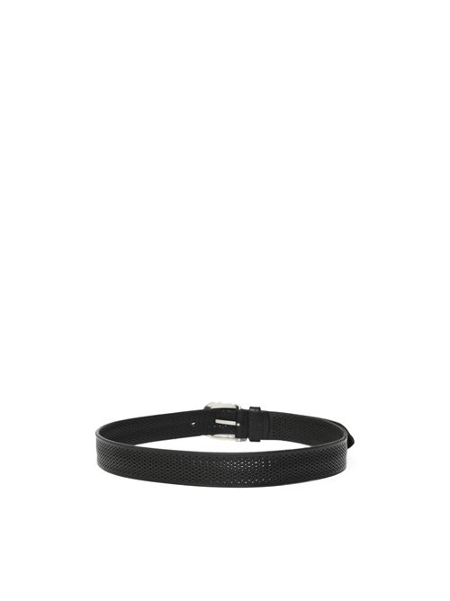 Cintura Bull Soft 3 cm in cuoio Nero ORCIANI | U08402 BUSNER